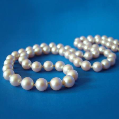 kuličky, koule, modrý, náhrdelník Susan Quinland-stringer - Dreamstime