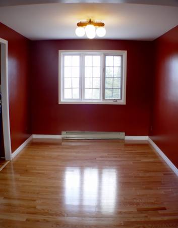 prázdný, světla, okna, podlahy, červený, pokoj Melissa King - Dreamstime