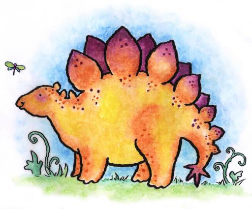 dinosaurus, živoèišných, divoký, motýl, karikatura Linda Duffy (Easystreet)