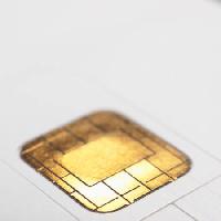 sim, čip, SIM karty, zlatá Vkoletic - Dreamstime