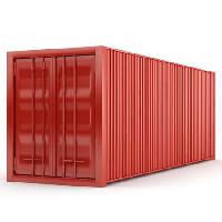 Pixwords Obraz s červená, box, kontejner Sergii Pakholka - Dreamstime