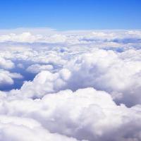 Pixwords Obraz s mraky, výše, nebe, létat David Davis (Dndavis)