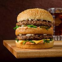 Pixwords Obraz s hamburger, hamburgru, Sandwitch, potravy, sníst Foodio