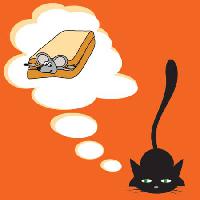 Pixwords Obraz s myš, kočka, zvíře, myši, krysy, Sandwitch Lillia - Dreamstime