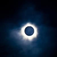 Pixwords Obraz s slunce, měsíc, tmavými, oblohy, světlý Stephan Pietzko - Dreamstime