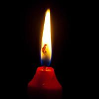 Pixwords Obraz s oheň, svíčka, tmavými Ginasanders - Dreamstime