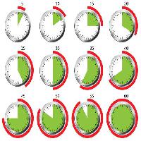 Pixwords Obraz s èas, hodiny, sekundy, druhé, zelená, èervená, kruh Rasà Messina Francesca (Francy874)