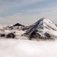 Pixwords Obraz s hora, sníh, mlha, kroupy Vronska - Dreamstime