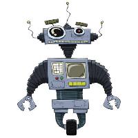 Pixwords Obraz s kolo, oči, ruce, stroj, robot Dedmazay - Dreamstime