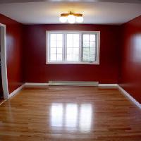 prázdný, světla, okna, podlahy, červený, pokoj Melissa King - Dreamstime
