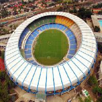 aréna, fotbal, zelená, stadion, velkoměsto, zvěřiny,  Megumi - Dreamstime