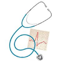 Pixwords Obraz s stetoskopem, lékařský, nástroj, cíl, graf, puls Raman Maisei - Dreamstime
