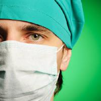 Pixwords Obraz s zdravotník, maska, zeleným, člověče, oko, klobouk, lékař Haveseen - Dreamstime