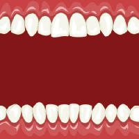 Pixwords Obraz s ústa, bílá, červená, zuby Dedmazay - Dreamstime